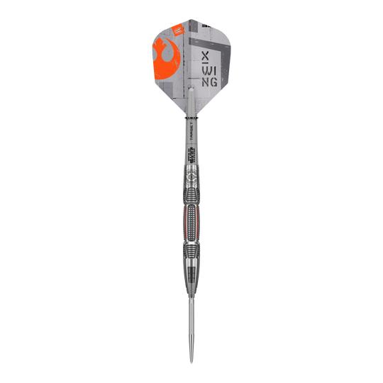 Target Star Wars X-Wing Swiss Point Steel Darts Abgebildet sind Target Star Wars X-Wing Swiss Point Steeldarts. Die Darts sind inspiriert von der Star Wars X-Wing Serie.