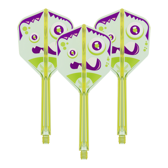 Dieses Bild stellt das Produkt 410324_Target_Japan_K-Flex_Xeno_No6_Flights_33mm_1Set dar. Es sieht aus wie ein Set an Dart-Flights.