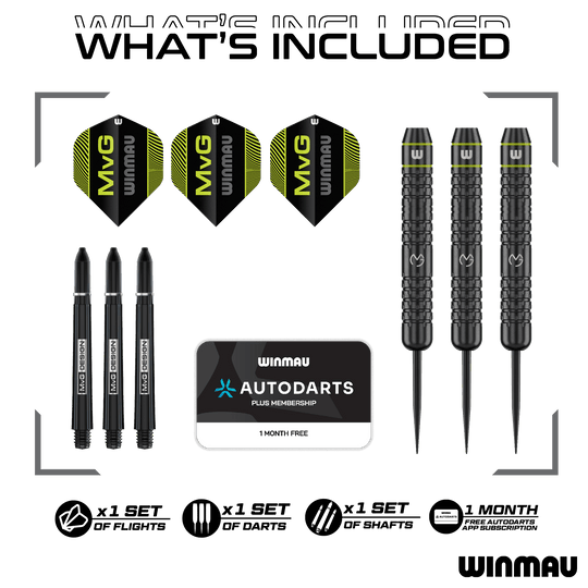 Winmau Michael Van Gerwen Core Brass Steeldarts - 21g Winmau Michael Van Gerwen Core Brass Steeldarts - 21g