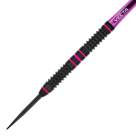 Winmau Team 360 Rebecca Allen Steel Darts - 24g Hier sieht man die Winmau Team 360 Rebecca Allen Steeldarts mit einem Gewicht von 24g. Das Produkt zeichnet sich durch sein elegantes Design und hochwertige Verarbeitung aus.