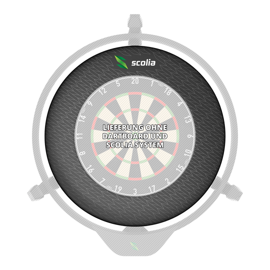 Scolia Signature Dartboard Surround Dieses Bild zeigt den Scolia Signature Dartboard Surround. Es handelt sich um eine Schutzeinrichtung für Dartboards.