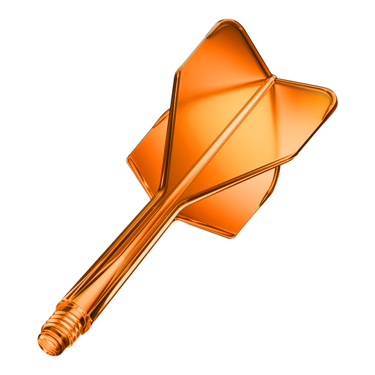 GOAT A1R No6 Flight Shaft System - Neon Orange Dieses Bild zeigt das GOAT A1R No6 Flight-Shaft-System in Neon Orange. Es handelt sich um einen Dart-Schaft mit Flug, präsentiert einzeln.