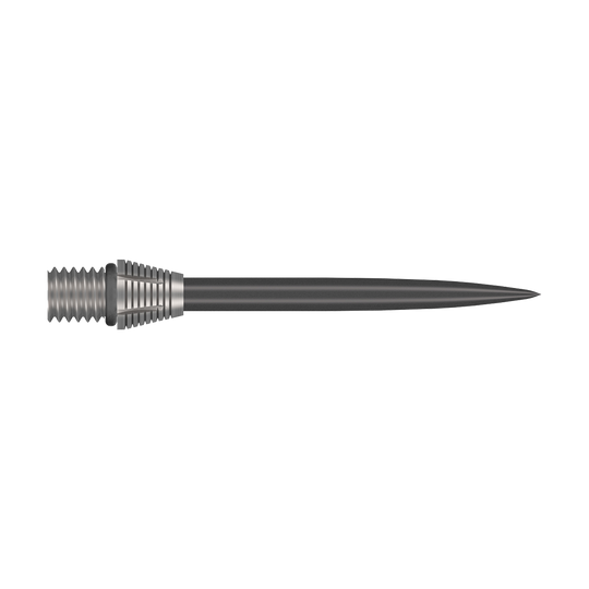 Shot Tactra Conversion Points - 34mm Auf diesem Bild sind die Shot Tactra Conversion Points - 34 mm zu sehen. Diese robusten Spitzen ermöglichen eine einfache Umrüstung für Dartspieler.