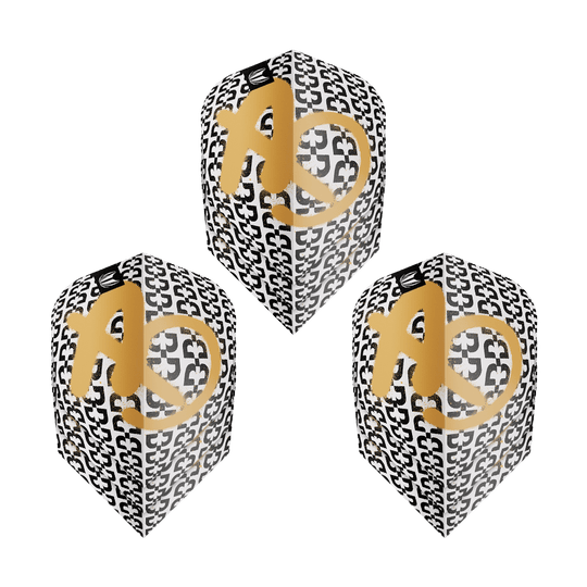 Abgebildet sind die Target Pro Ultra Bolide Envy No6 Flights im 3er-Set. Diese Flights werden für Dartpfeile verwendet.