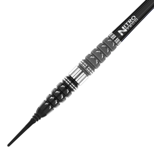 Red Dragon Paradym Torpedo Soft Darts - 20g Dies ist der Red Dragon Paradym Torpedo Softdart mit einem Gewicht von 20g. Er hat ein markantes schwarzes und silbernes Design mit einer griffigen Struktur am Barrel.