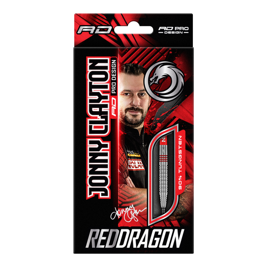 Red Dragon Jonny Clayton Original 2 steel darts Zu sehen sind die Red Dragon Jonny Clayton Original 2 Steeldarts. Diese Darts wurden speziell für Jonny Clayton entworfen.