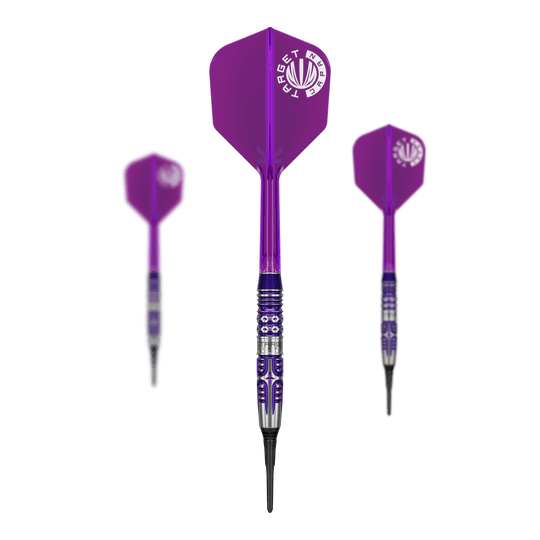 Target Japan Endeavor Kasumi Sato GEN3 Soft Darts - 19g Auf dem Bild sind die Target Japan Endeavour Kasumi Sato GEN3 Softdarts - 19g als Set dargestellt. Dieses Set eignet sich für professionelle Dartspiele.
