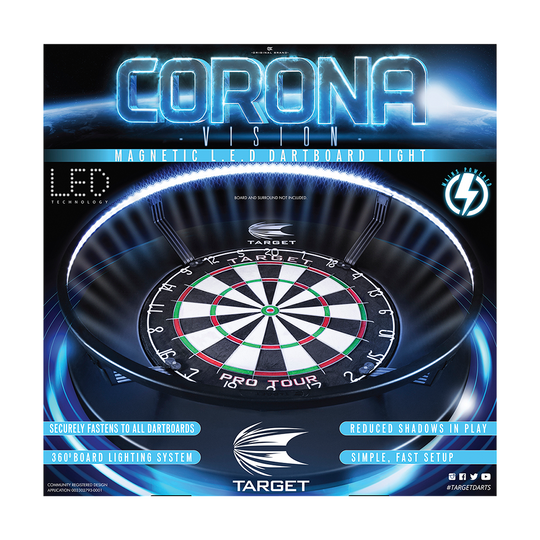 Target CORONA Vision LED Dartboard Lighting System