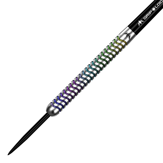 Mission Mirage Steeldarts bieten hohe Qualität und gutes Design. Auf diesem Bild ist das Produktset dargestellt.