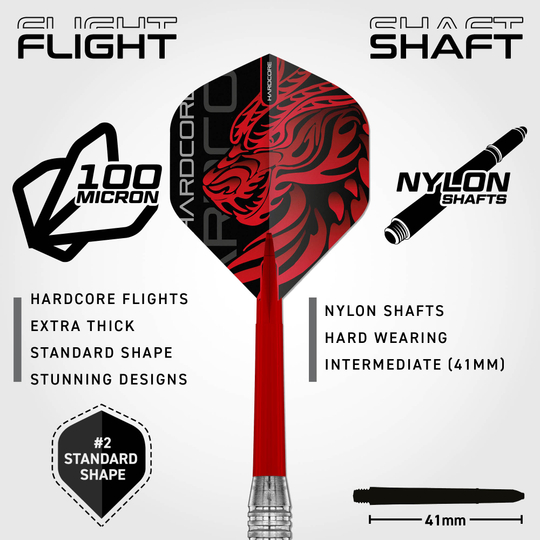 Red Dragon Jonny Clayton Brass Steel Darts - 21 g Auf dem Bild sind die Red Dragon Jonny Clayton Brass Steeldarts - 21 g abgebildet. Diese Darts eignen sich perfekt für Steeldart-Fans.