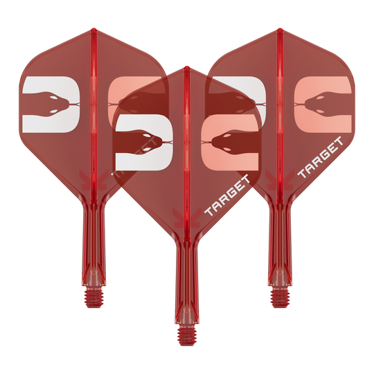 Target K-Flex Nathan Aspinall No2 Standard Flights Zu sehen ist ein Dart-Flight-System-Set. Es handelt sich um das Target K-Flex Nathan Aspinall No2 Standard Flight-System mit einer Länge von 19mm.