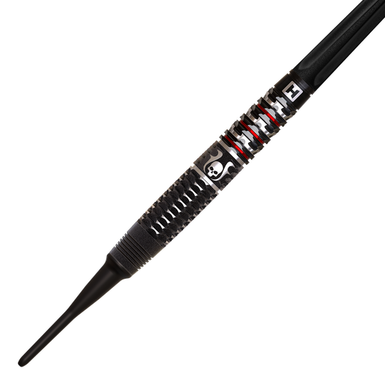 Harrows Ryan Searle Geo Softdarts - 20g Harrows Ryan Searle Geo Softdarts mit 20g sind zu sehen. Die Form ist stromlinienförmig und glänzend.
