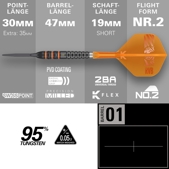 Target Raymond Van Barneveld 95K Swiss Points Steel Darts Target Raymond Van Barneveld 95K Swiss Points Steel Darts