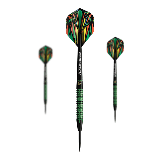 GOAT Athlete Green Tungsten Steel Darts GOAT Athlete Tungsten Steeldarts sind als Set abgebildet. Die Darts zeichnen sich durch hochwertige Verarbeitung aus.
