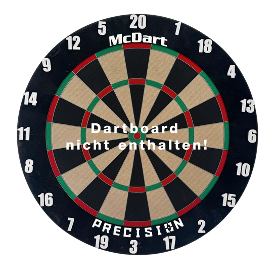 McDart Dartboard Number Rings / Number Ring Classic Das Classic Weiß Board ist auf diesem Bild abgebildet. Es hat eine schlichte, weiße Oberfläche.