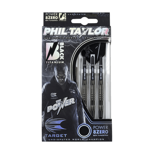 Target Phil Taylor Power 8zero Black Titanium Softdarts - 20g