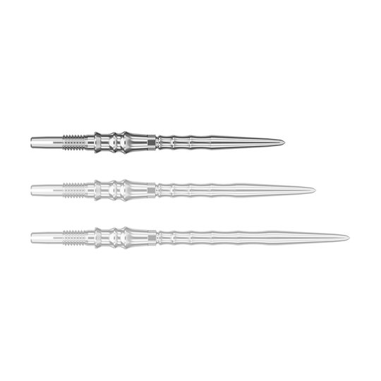 Das Bild zeigt Dartspitzen in Silber. Die Datei heißt "340379_Target_Japan_Premium_SwissPoint_Dartspitzen_Silber_30mm_1".