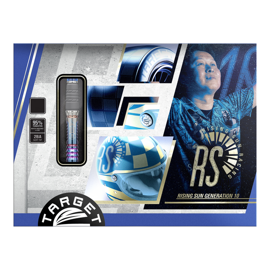 Target Japan Rising Sun GEN10 soft darts - 21.5g Zu sehen ist das Produkt Target Japan Rising Sun GEN10 Softdarts - 21,5g. Das Design und die Materialien sind für Profis geeignet.