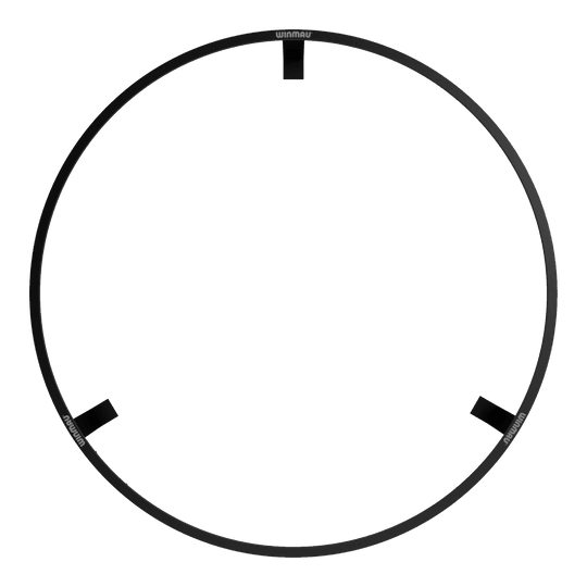 BUNDLE Winmau Plasma LED lighting and surround Das Bild zeigt das Winmau Plasma LED Beleuchtung und Surround Bundle. Es handelt sich um einen runden LED-Leuchtring, der für Dartboards verwendet wird.