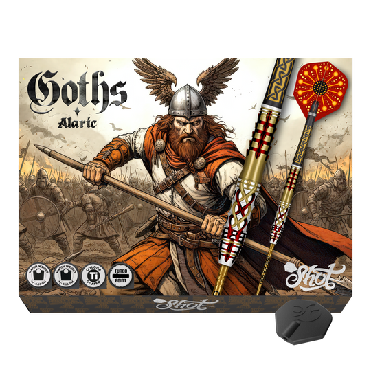 Shot Goths Alaric Turbo Point Steel Darts - 23g