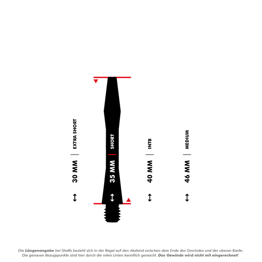 Aluminium Shafts - Schwarz