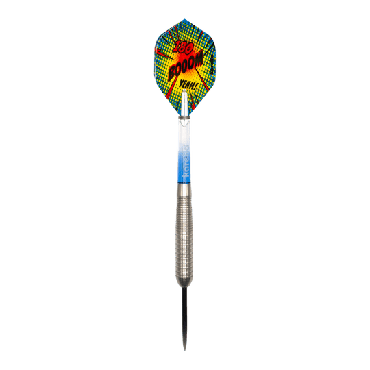 Karella Comic Line CL-4 steel darts - 23g Auf dem Bild ist der Karella Comic Line CL-4 Steeldarts - 23g zu sehen. Es handelt sich um einen hochwertigen Dartpfeil geeignet für professionelle Spiele.