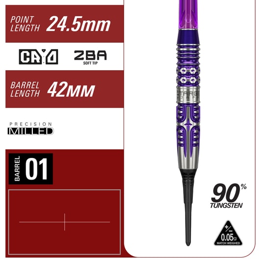 Target Japan Endeavor Kasumi Sato GEN3 Soft Darts - 19g Abgebildet ist das Produkt Target Japan Endeavour Kasumi Sato GEN3 Softdarts - 19g. Die Darts sind für professionelle Spieler und Sammler geeignet.