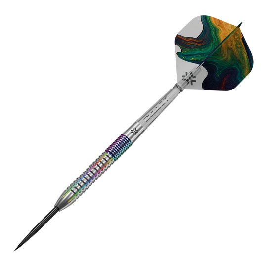 Auf dem Bild sieht man die Bullet Diesel V2 Steel Darts. Diese Steeldarts sind für den professionellen Einsatz geeignet.