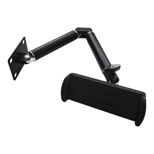 McDart TABFlex tablet wall mount with flexible arm Dies ist die McDart TABFlex Tablet Wandhalterung mit flexiblem Arm. Sie ermöglicht eine stabile Befestigung eines Tablets an der Wand und kann flexibel ausgerichtet werden.
