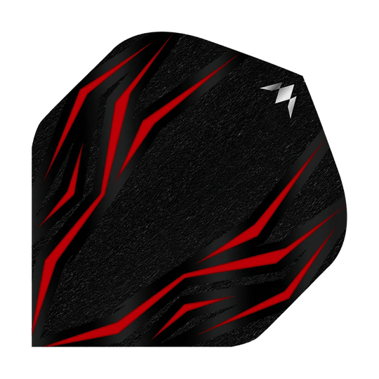 Mission Lava Red No. 6 Flights Mission Lava Red No6 Flights sind auf diesem Bild abgebildet. Die Flights sind in Rot und werden für Dartpfeile verwendet.