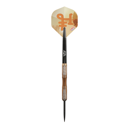 Dieses Bild stellt die Bulls NL Bronzo True Steeldarts - 23g dar. Die Darts sind für den professionellen Einsatz gedacht.