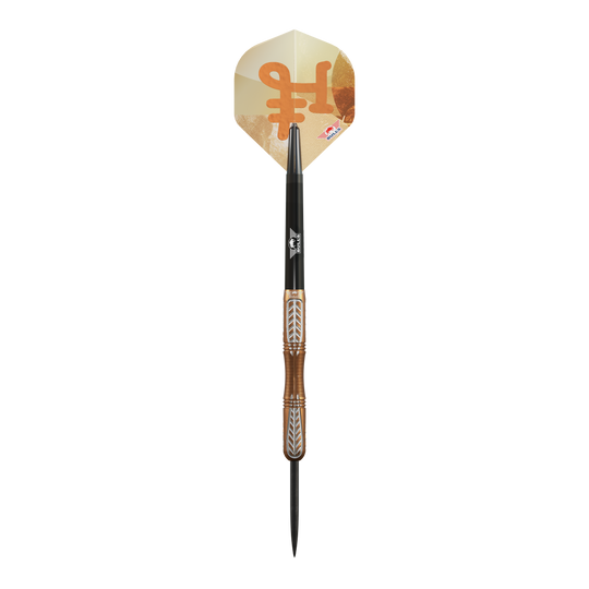 Bulls NL Bronzo True Steel Darts - 23g Dieses Bild stellt die Bulls NL Bronzo True Steeldarts - 23g dar. Die Darts sind für den professionellen Einsatz gedacht.