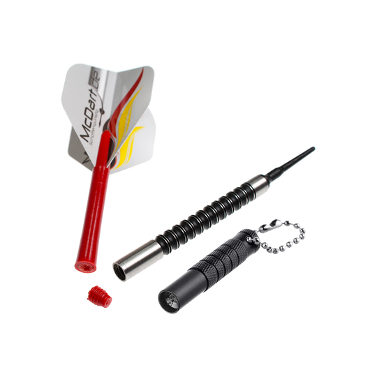 Bullet shaft residue remover Das Bild zeigt einen Bullet Shaftrest Entferner in Schwarz. Es handelt sich um ein Zubehörteil für Dartpfeile.