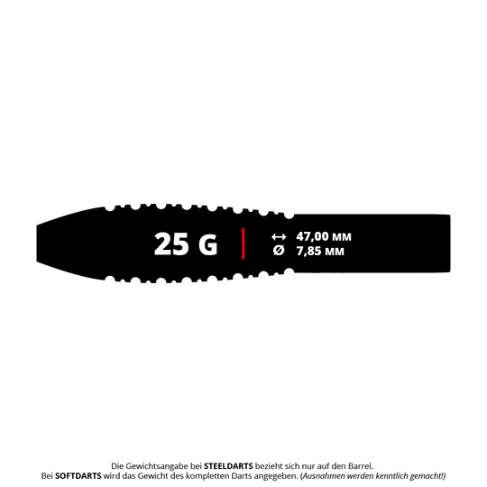 Abgebildet sind die Bulls NL Christel Timmermans Satellite 90 Steeldarts 25g. Diese Steeldarts zeichnen sich durch ihre hohe Qualität aus.