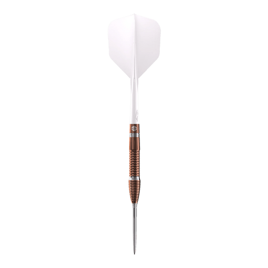 Caliburn Big Cats Lion steel darts Zu sehen ist ein einzelner Steeldart aus der Caliburn Big Cats Lion Serie. Die Struktur und Details des Darts sind klar zu erkennen.