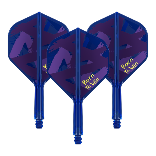 Target K-Flex Luke Littler Born To Win World Champion No2 Standard Flights Ein Set von Dartflights im Standardformat ist abgebildet. Die Flights zeigen ein gleichmäßiges Muster.