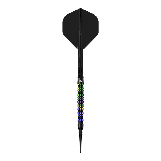 Mission Black Opal Soft Darts - 20g Mission Black Opal Softdarts - 20g liegt auf einem weißen Hintergrund. Diese Softdarts sind für präzises Dartspiel ausgelegt.