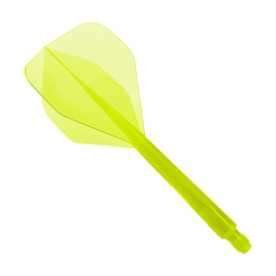Condor_AXE_Neon_Flight_System_Gelb_Standard_1 Dies ist das Produkt "Condor Axe Neon Yellow Flight-System Standard". Es handelt sich um ein leuchtend gelbes Dart-Flightsystem mit einer Standard-Form.