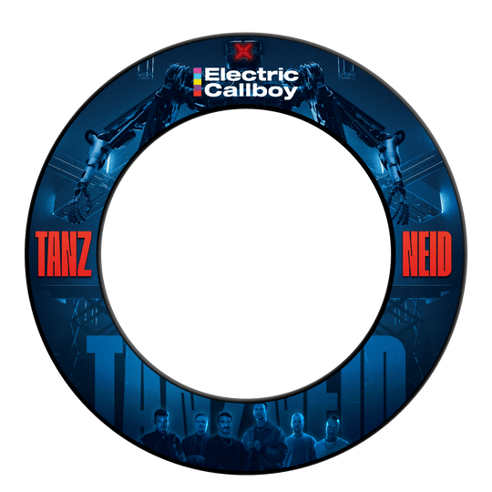 Das Bild zeigt vermutlich das Produkt 'EC01 Electric Callboy Tanzneid Dartboard Surround 2'. Es handelt sich um ein Zubehör für Dartboards.