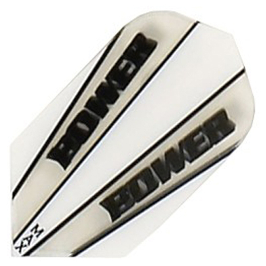 mx25518377e9cdfa9 Das Bild zeigt das Produkt „Max Power Flight MX25“. Auf dem weißen Flight steht in schwarzer Schrift das Wort „POWER“.