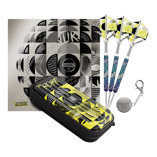 Target Luke Littler Edge Swiss Point Steel Darts Dieses Bild zeigt die Target Luke Littler Egde Swiss Point Steeldarts in voller Ansicht. Die Steeldarts bestechen durch ihre hochwertige Verarbeitung.