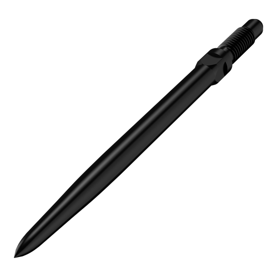 Bulls NL Convertible Point Dart Tips - Smooth - Black Das Bild zeigt einen Artikel mit dem Namen BU57700_BullsNL_Convertible_Points_Smooth_Schwarz_32mm_2. Abgebildet sind wahrscheinlich schwarze, glatte Dartspitzen in der Größe 32 mm.
