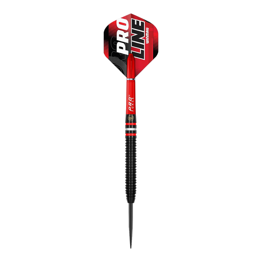 Das Bild zeigt Winmau Pro-Line 90% Steeldarts. Sie sind für professionelle Dartspieler entwickelt worden.