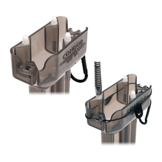 Condor DUAL Dartcase Das Bild zeigt den Condor DUAL Dartcase in transparenter Ausführung. Die Darttasche bietet Platz zur sicheren Aufbewahrung von Dartpfeilen und Zubehör.