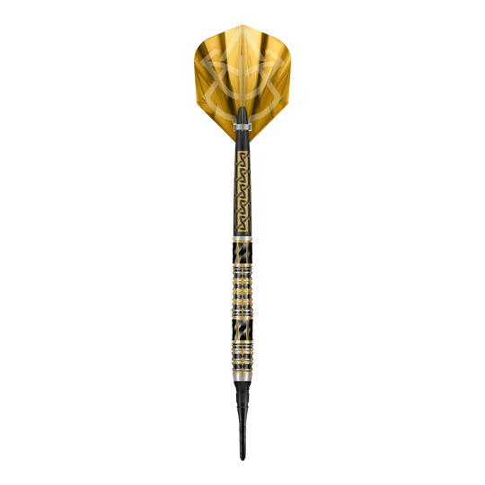 Das Bild zeigt die Shot Alchemy Auro Softdarts - 20g. Sie sind für Softdartspiele entwickelt worden.