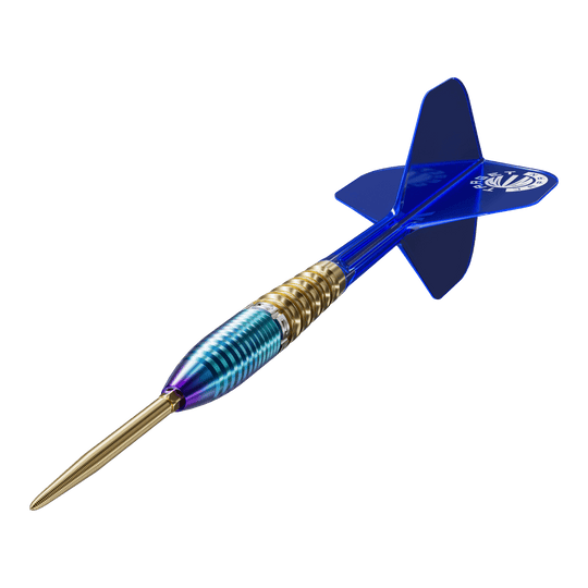 Target Japan Prime Series Zenith GEN2 Swiss Point Steel Darts - 23g Auf dem Foto ist Target Japan Prime Series Zenith GEN2 Swiss Point Steeldarts - 23g zu sehen. Die Darts sind für präzises Spiel konzipiert.