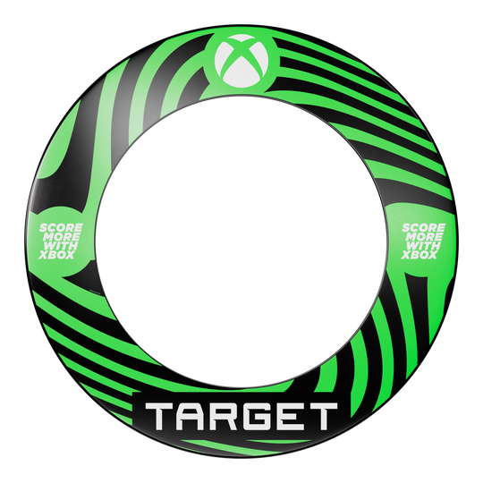 Target Xbox Dartboard Surround Bundle Abgebildet ist das Target Xbox Dartboard Surround Bundle. Dieses Produkt bietet einen Schutzrahmen für die Dartscheibe.