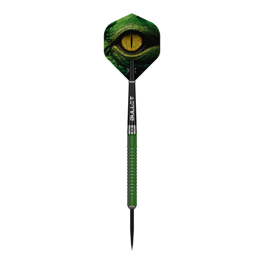 Bullet Gator steel darts Das Foto stellt die Bullet Gator Steeldarts dar. Sie eignen sich ideal für Dartspieler und Wettkämpfer.