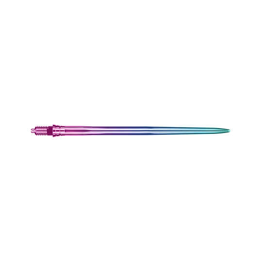 Abbildung der EVO249 Caliburn EZ-EVO Dartspitzen Smooth Rainbow 45mm. Dargestellt sind bunte Dartspitzen in glattem Design.