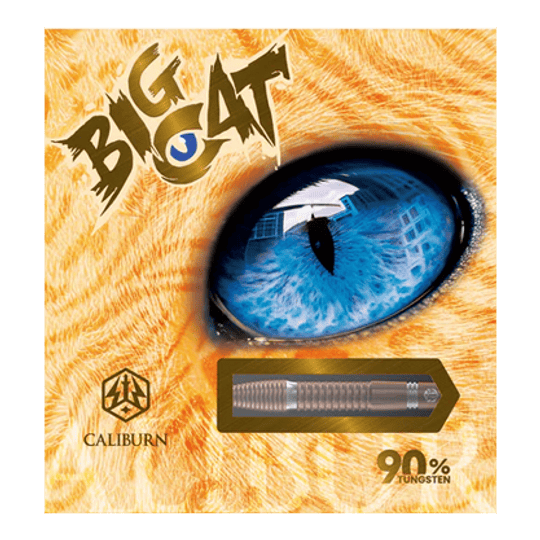 Caliburn Big Cats Lion steel darts Das Bild zeigt einen Steeldart aus der Serie Caliburn Big Cats Lion. Der Dart ist detailliert und deutlich dargestellt.